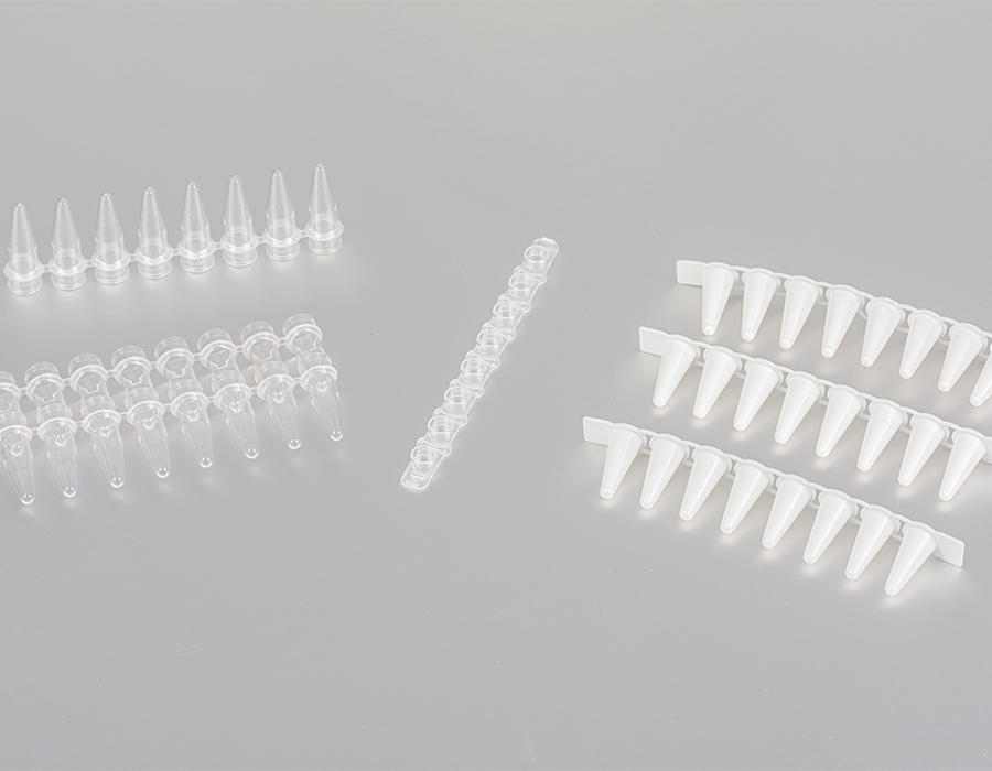 Tubos de PCR de suministro directo de fábrica, tubos de plástico desechables 8 tubos de PCR
