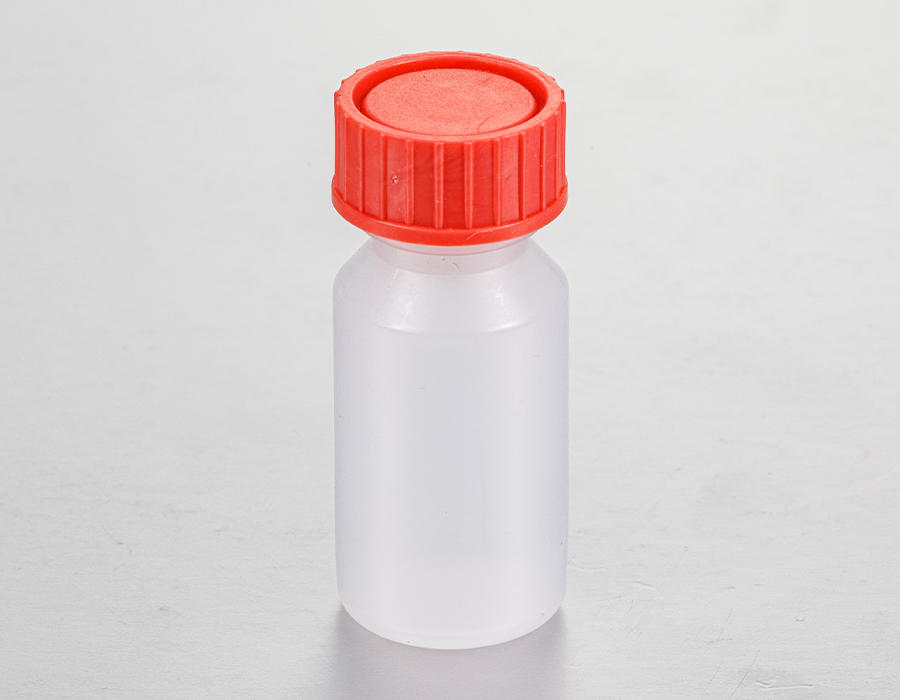 Botella de reactivo de plástico transparente de 7 ml con boca estrecha